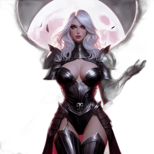 fantasy art, concept art, comic book art, pixel art, dark, monochrome, figure, winged transparent PNG cut-out