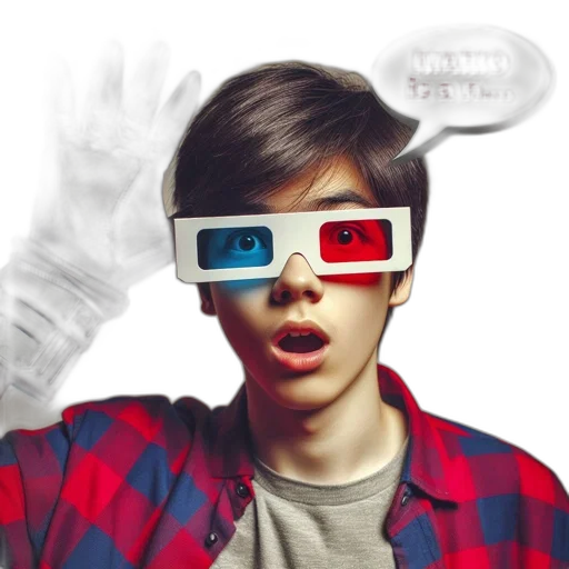 mask, 3d render, photorealistic, concept art, cartoon, person, red, blue transparent PNG cut-out