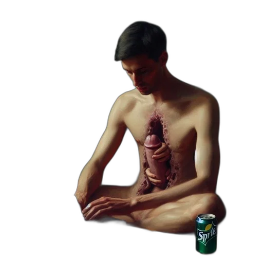 bottle, creature, food, animal, photorealistic, vaporwave, concept art, pixel art transparent PNG cut-out