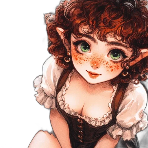 dress, face, watercolor, fantasy art, photorealistic, oil painting, closely, depicted transparent PNG cut-out
