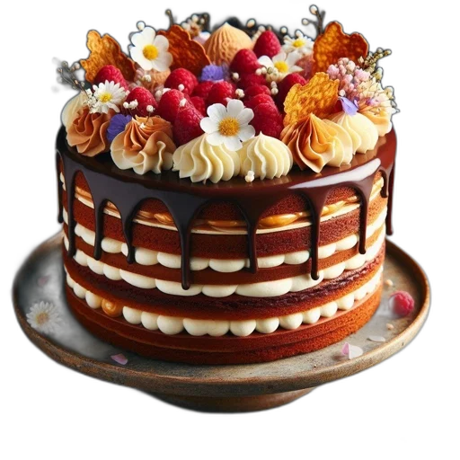 crown, food, hat, 3d render, photorealistic, earth tones, colorful, layered transparent PNG cut-out