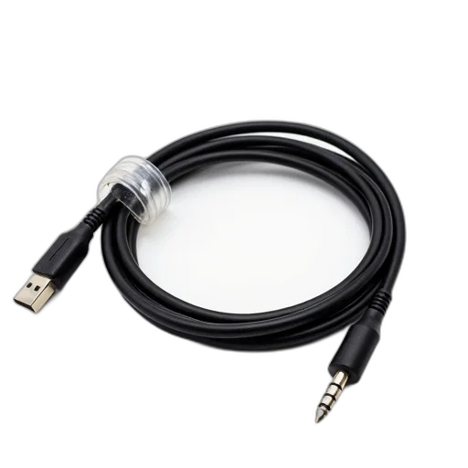 jewelry, staff, weapon, black, usb, cable, connector, one transparent PNG cut-out