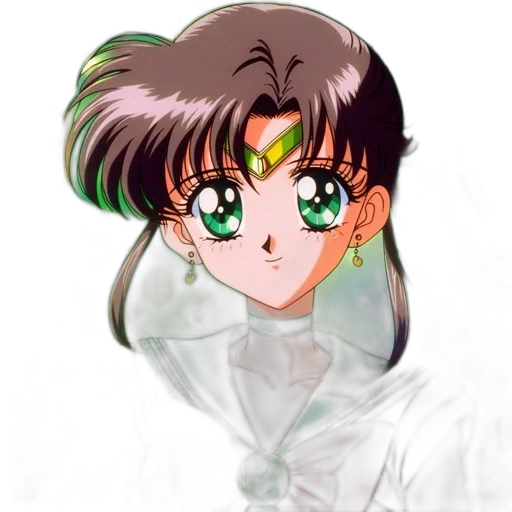 face, hair, staff, vaporwave, anime, cartoon, pixel art, outer space transparent PNG cut-out