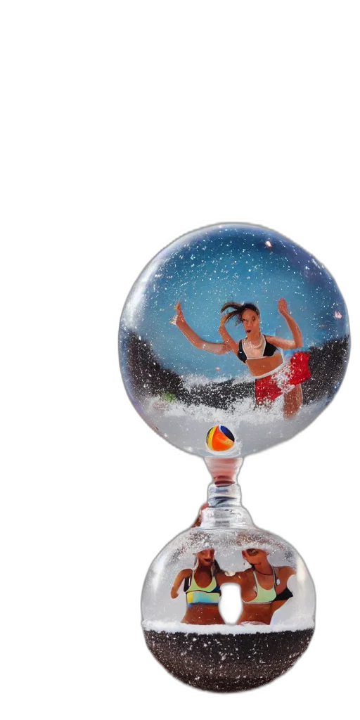 outer space, snow, globe, trapped transparent PNG cut-out