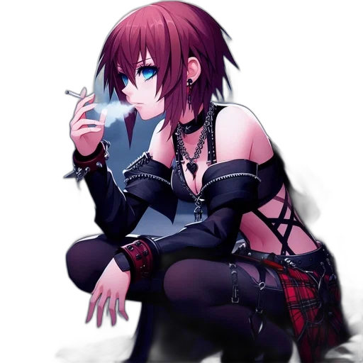 weapon, dress, jewelry, staff, cyberpunk, anime, pixel art, concept art transparent PNG cut-out