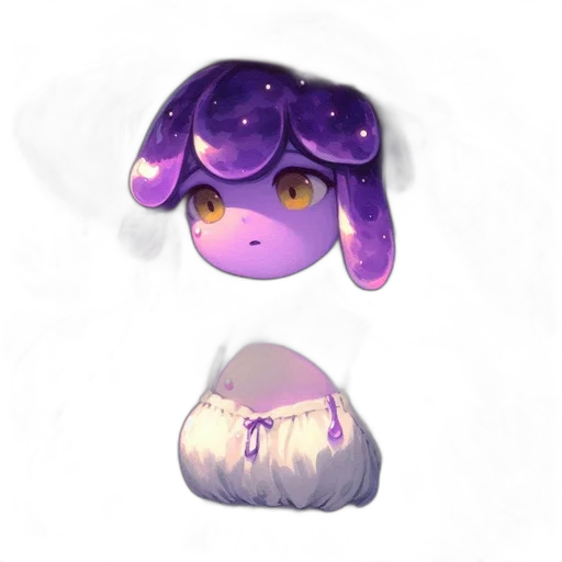 creature, hat, mask, concept art, 3d render, pixel art, fantasy art, pastel transparent PNG cut-out