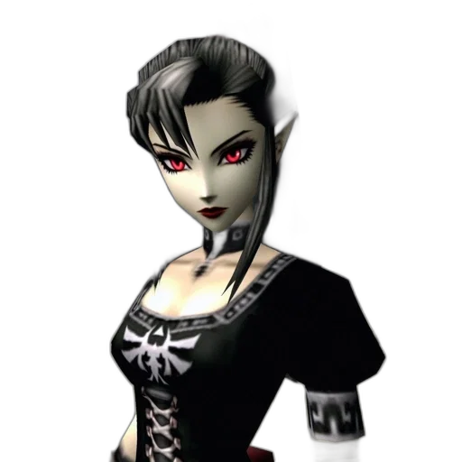 3d render, fantasy art, concept art, comic book art, dark, female, video, game transparent PNG cut-out
