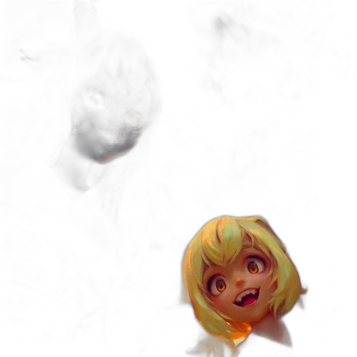 mask, face, creature, staff, concept art, anime, 3d render, photorealistic transparent PNG cut-out