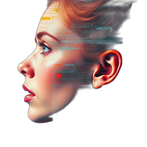 face, robot, mask, crown transparent PNG cut-out