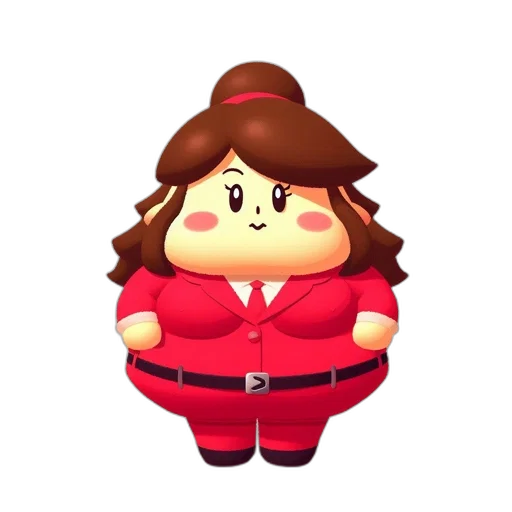 staff, dress, jacket, hat, 3d render, cartoon, concept art, pixel art transparent PNG cut-out