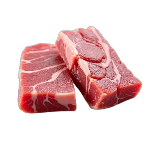 food, animal, weapon, close-up, image, two, pieces, raw transparent PNG cut-out