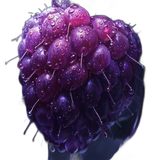 crown, food, flower, hair, photorealistic, concept art, 3d render, watercolor transparent PNG cut-out