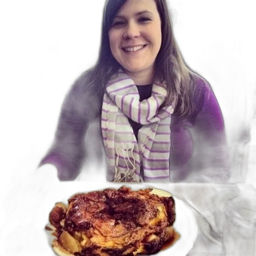 food, jacket, woman, purple, sweater, striped, scarf, sits transparent PNG cut-out