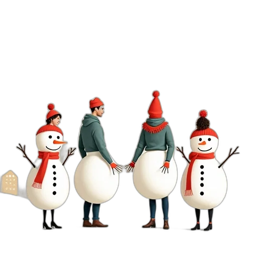 hat, concept art, 3d render, snow transparent PNG cut-out