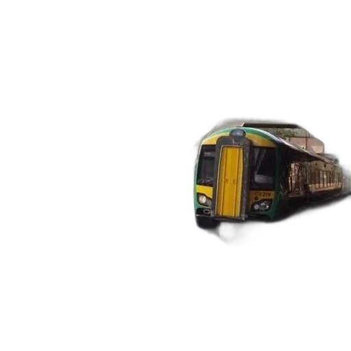 car, 3d render, photorealistic, concept art, pixel art, green, yellow, train transparent PNG cut-out