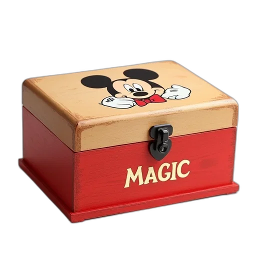 3d render, photorealistic, wooden, box, red, beige, color, scheme transparent PNG cut-out