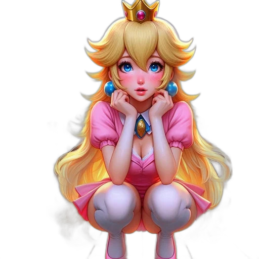 crown, dress, staff, concept art, pixel art, fantasy art, watercolor, pastel transparent PNG cut-out