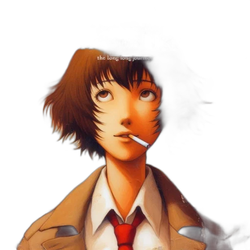 jacket, face, robot, mask, concept art, anime, pixel art, comic book art transparent PNG cut-out