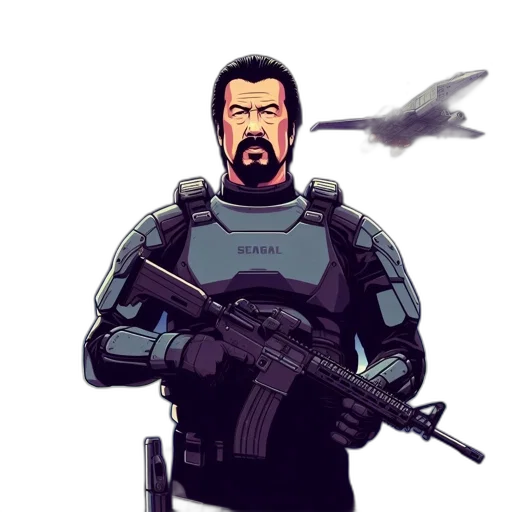 weapon, robot, comic book art, concept art, pixel art, cartoon, outer space, blue transparent PNG cut-out