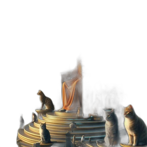 furniture, crown, staff, jewelry, concept art, fantasy art, 3d render, photorealistic transparent PNG cut-out