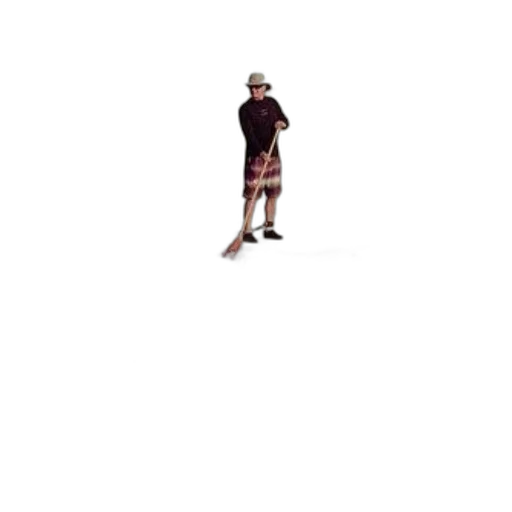 jacket, staff, hat, shoes, pixel art, 3d render, concept art, photorealistic transparent PNG cut-out