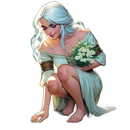 dress, dragon, fantasy art, concept art, pixel art, watercolor, snow, underwater transparent PNG cut-out