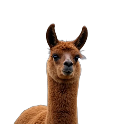 animal, creature, staff, face, photorealistic, 3d render, concept art, fluffy transparent PNG cut-out