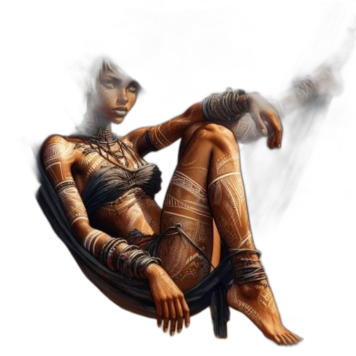 robot, staff, concept art, fantasy art, cyberpunk, comic book art, fire, outer space transparent PNG cut-out