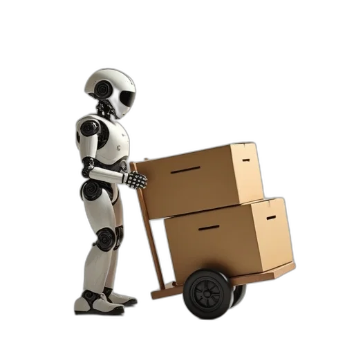 robot, furniture, 3d render, concept art transparent PNG cut-out