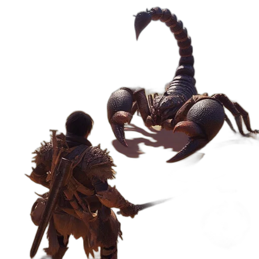 creature, dragon, animal, weapon, concept art, fantasy art, 3d render, photorealistic transparent PNG cut-out