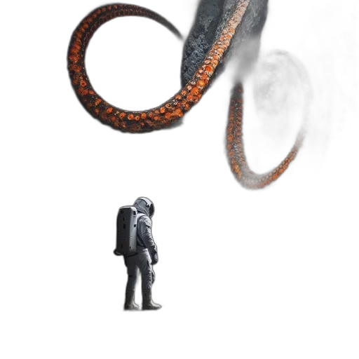 staff, creature, animal, dragon, concept art, 3d render, fantasy art, pixel art transparent PNG cut-out