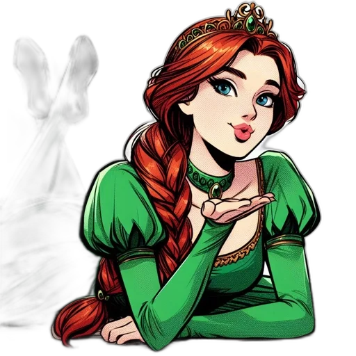crown, dress, jewelry, fantasy art, cartoon, concept art, pixel art, green transparent PNG cut-out