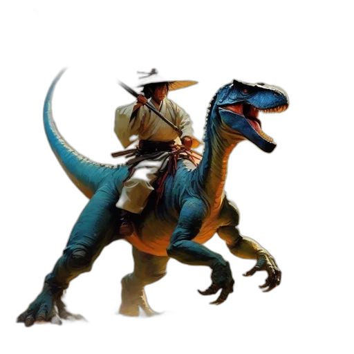 dragon, animal, creature, concept art, 3d render, fantasy art, photorealistic, samurai transparent PNG cut-out