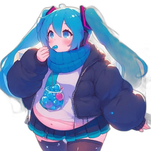jacket, creature, dress, robot, anime, pixel art, concept art, vaporwave transparent PNG cut-out