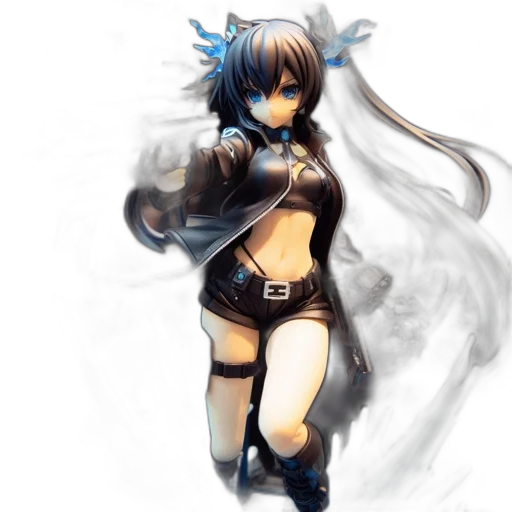 staff, fantasy art, concept art, anime, pixel art, blue, monochrome, dark transparent PNG cut-out