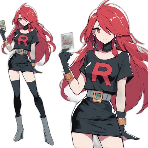 staff, weapon, concept art, anime, pixel art, cartoon, red, dark transparent PNG cut-out