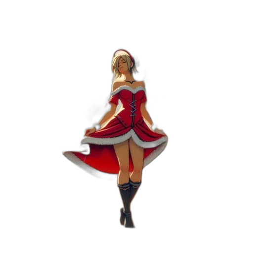 dress, jewelry, staff, 3d render, concept art, pixel art, fantasy art, angelic transparent PNG cut-out