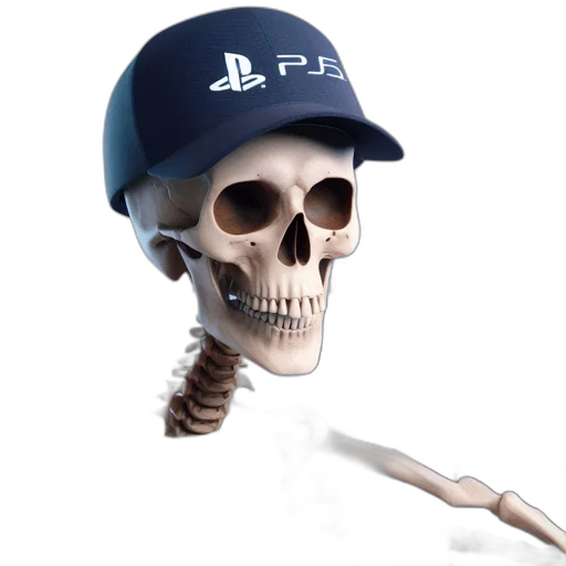 hat, weapon, face, mask, 3d render, concept art, vaporwave, photorealistic transparent PNG cut-out