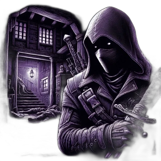 jacket, concept art, cyberpunk, fantasy art, comic book art, hooded, figure, mask transparent PNG cut-out