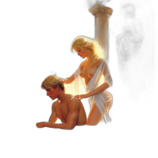 staff, concept art, oil painting, photorealistic, fantasy art, fire, fog, underwater transparent PNG cut-out