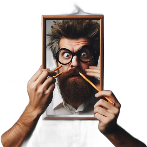face, staff, mask, hair, photorealistic, concept art, cartoon, oil painting transparent PNG cut-out