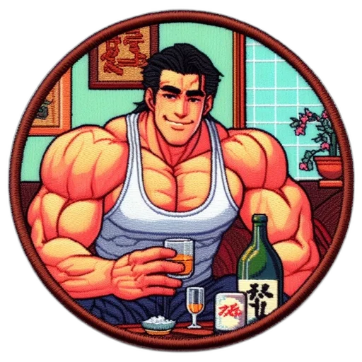 food, pixel art, cartoon, comic book art, anime, animated, man, dark transparent PNG cut-out