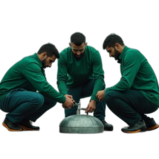 staff, jacket, robot, man transparent PNG cut-out