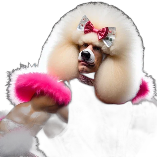 animal, hair, creature, staff, photorealistic, concept art, 3d render, anthropomorphic transparent PNG cut-out