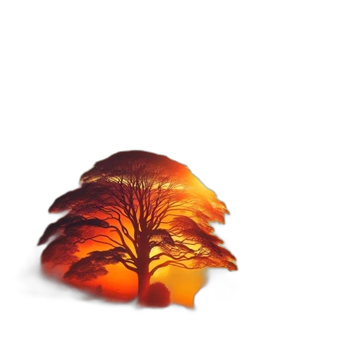 tree, crown, hat, hair, 3d render, photorealistic, concept art, fantasy art transparent PNG cut-out