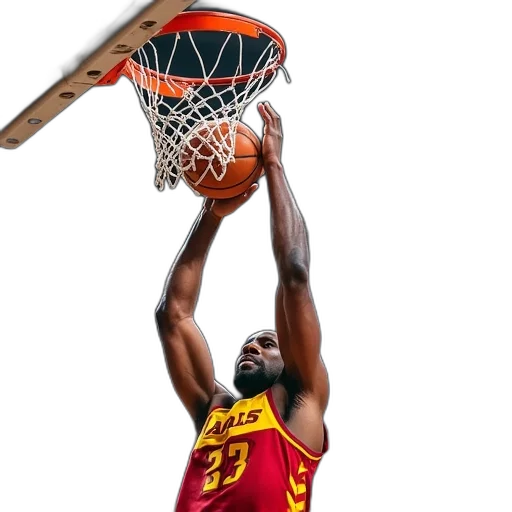 man, cuts, down, basketball transparent PNG cut-out