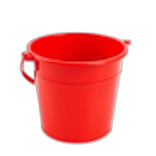 weapon, food, hat, furniture, 3d render, photorealistic, red, bucket transparent PNG cut-out