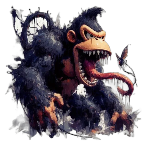 creature, animal, dragon, staff, concept art, fantasy art, 3d render, comic book art transparent PNG cut-out