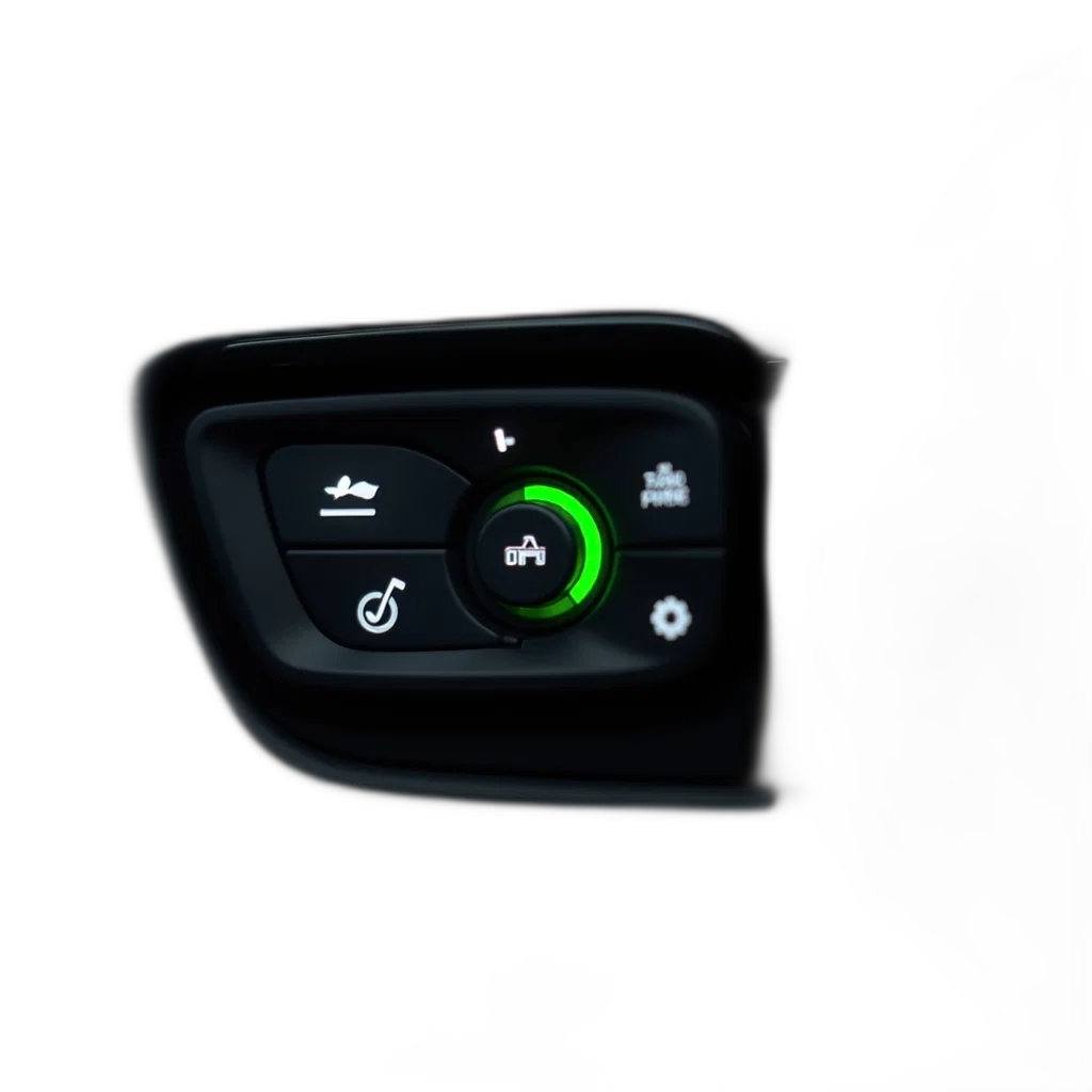 car, 3d render, close-up, dashboard, showing, black, control, panel transparent PNG cut-out