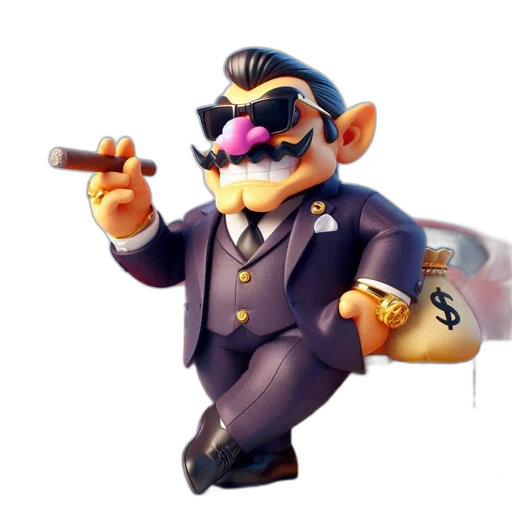 staff, weapon, animal, concept art, 3d render, cartoon, exaggerated, wealthy transparent PNG cut-out